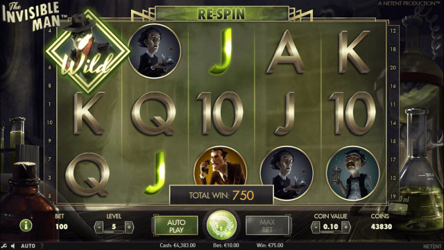 Характеристики слота The Invisible Man 10